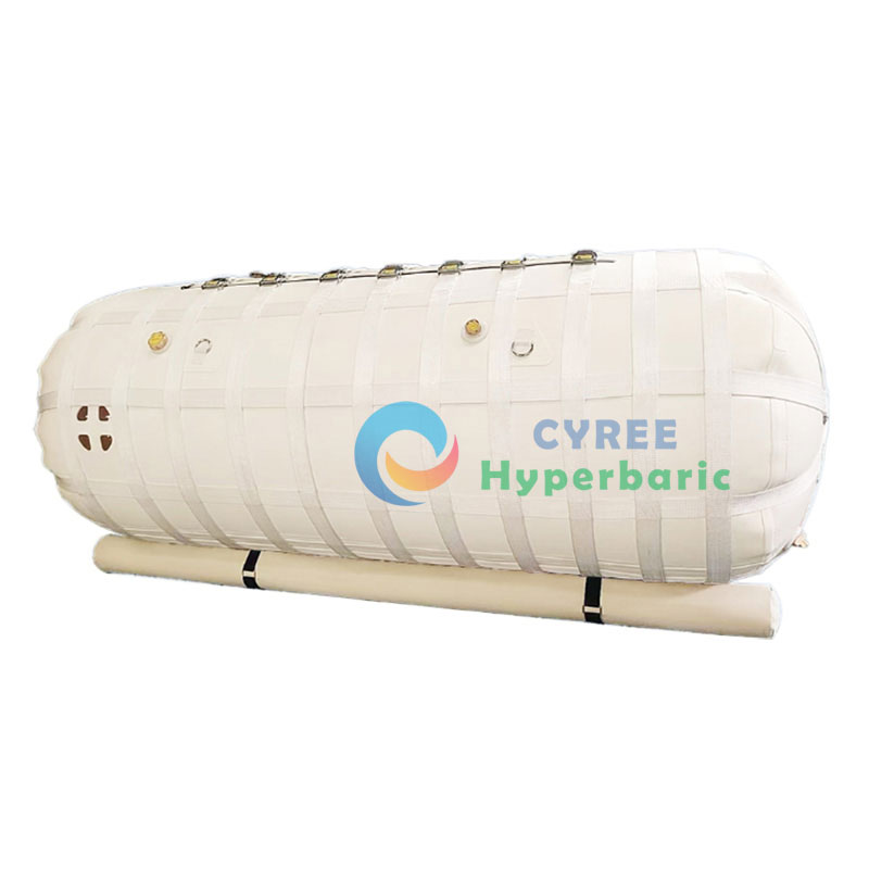 2.0 ATA Chambre à oxygène hyperbare couchée à coque souple pour la récupération