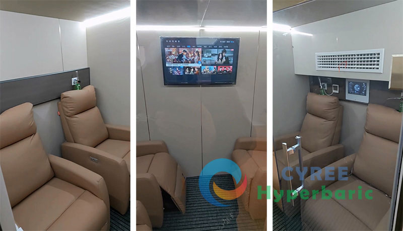 Chambre à oxygène hyperbare commerciale multiplace pour 4 personnes