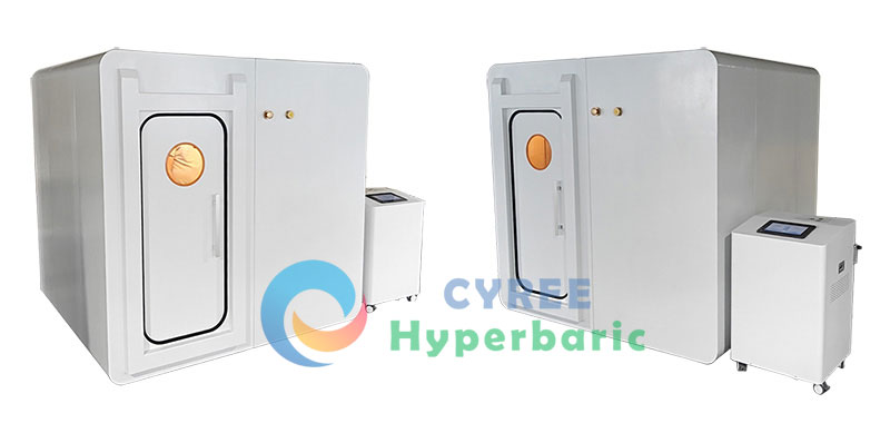 2.0 ATA Chambre à oxygène hyperbare à double siège pour utilisation en clinique