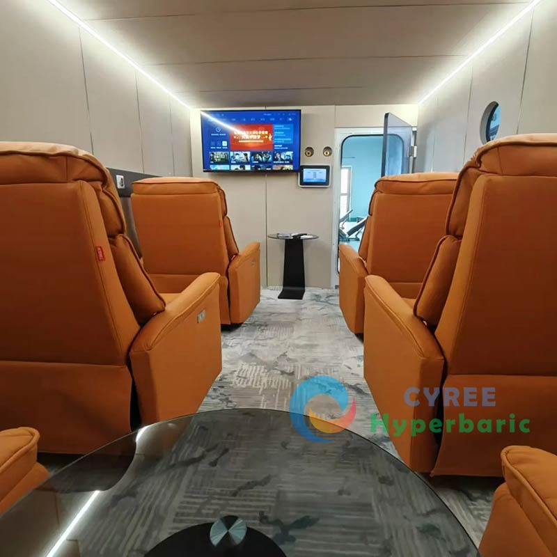 Chambre à oxygène hyperbare personnalisée pour 8 à 10 personnes